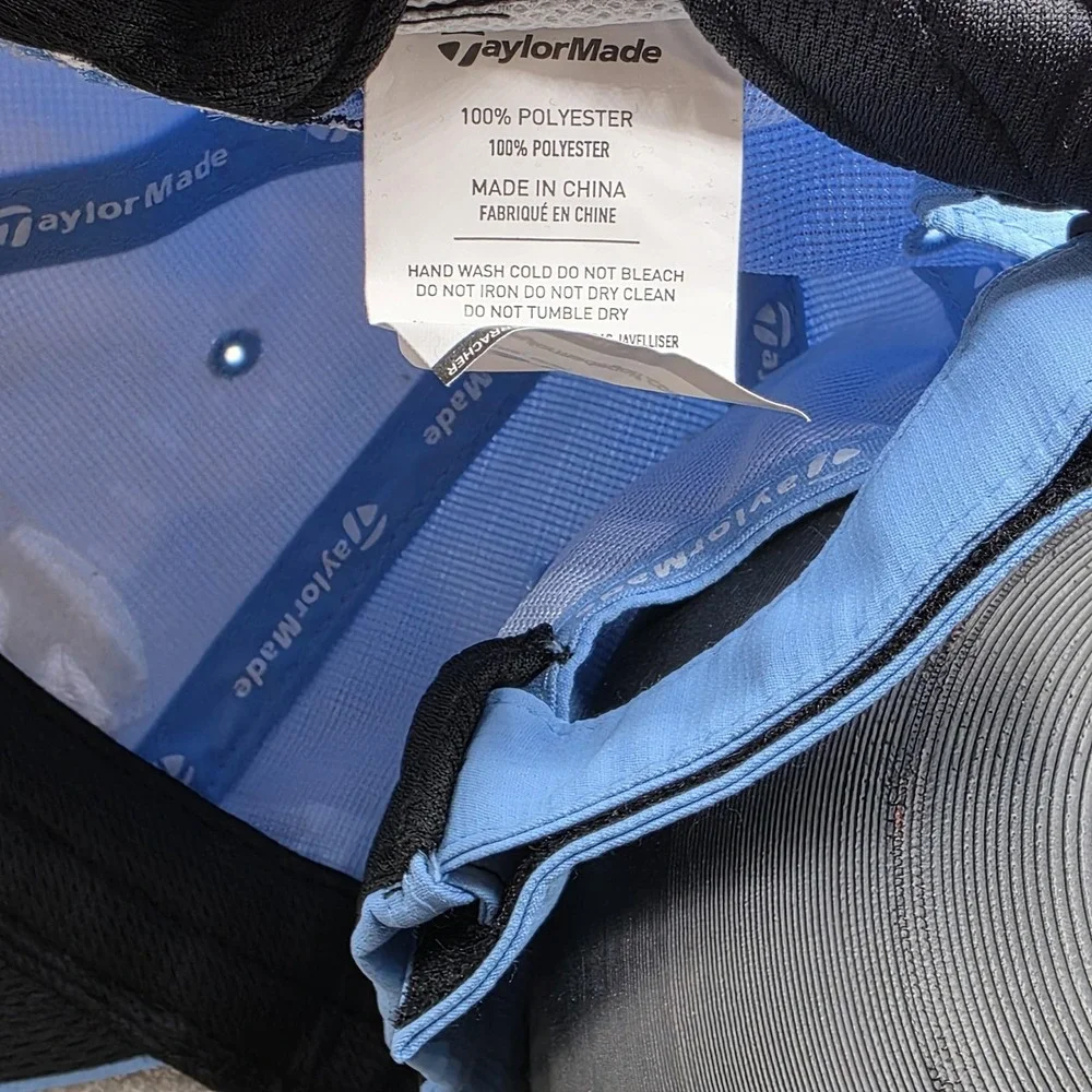 Taylormade Hat Cap Strap Back Blue White Edgewood Golf Logo Club Golfer‎ Mens